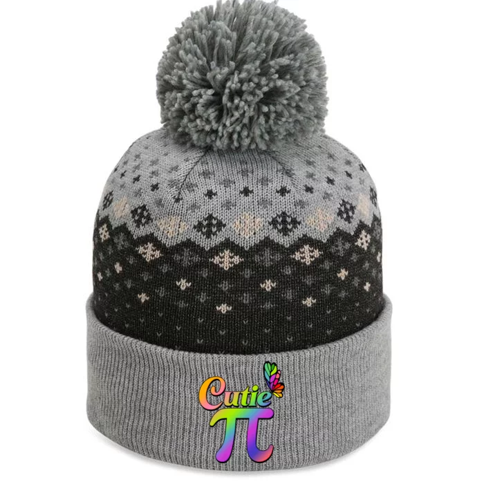 Cute Pi Day 314 Rainbow Butterfly Cutie Pi The Baniff Cuffed Pom Beanie