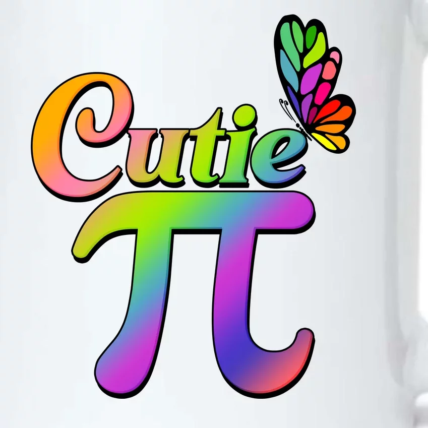 Cute Pi Day 314 Rainbow Butterfly Cutie Pi Black Color Changing Mug