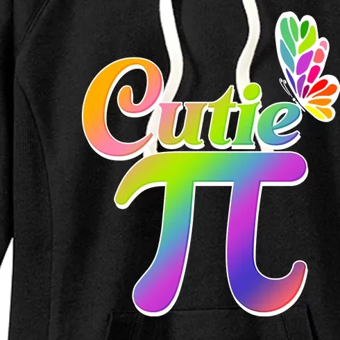 Cute Pi Day 314 Rainbow Butterfly Cutie Pi Women's Fleece Hoodie