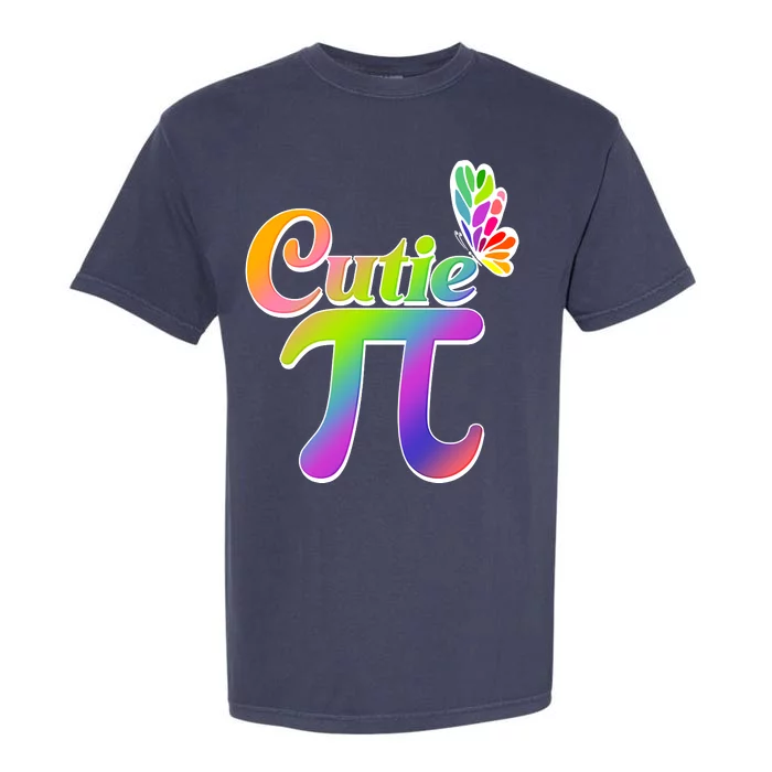 Cute Pi Day 314 Rainbow Butterfly Cutie Pi Garment-Dyed Heavyweight T-Shirt