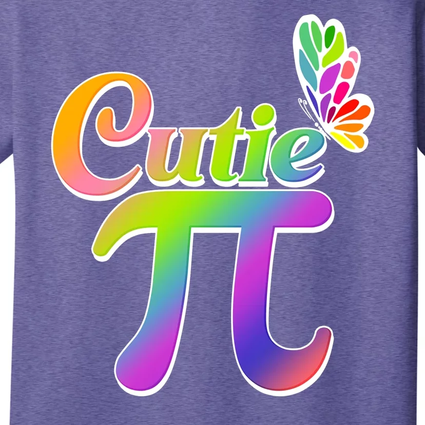 Cute Pi Day 314 Rainbow Butterfly Cutie Pi T-Shirt