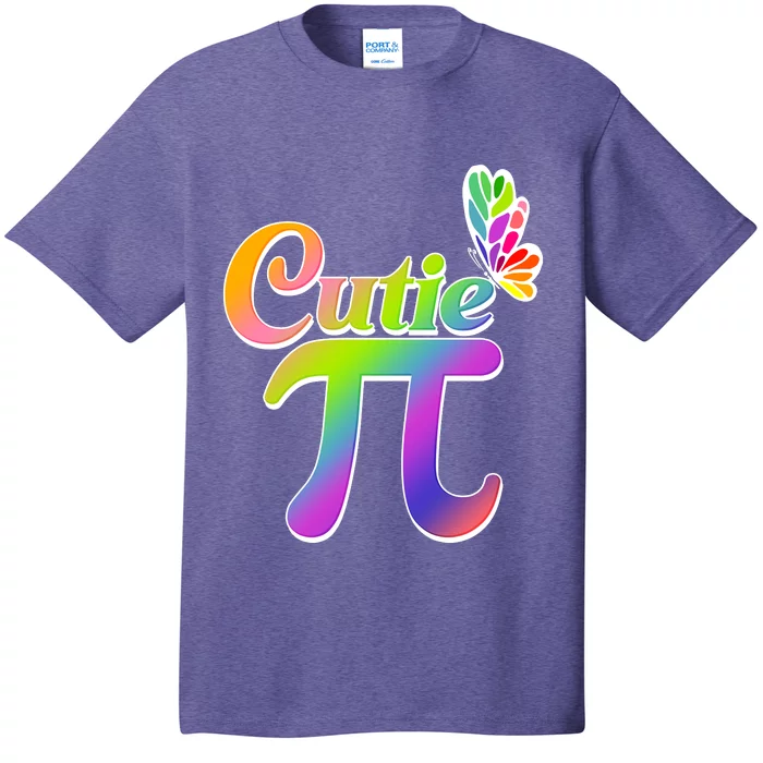 Cute Pi Day 314 Rainbow Butterfly Cutie Pi T-Shirt