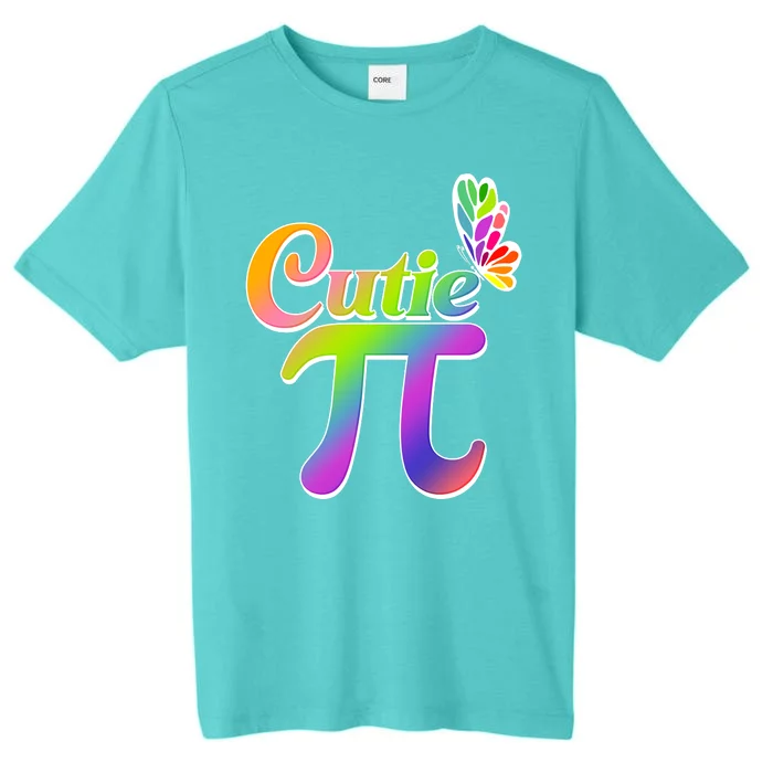 Cute Pi Day 314 Rainbow Butterfly Cutie Pi ChromaSoft Performance T-Shirt