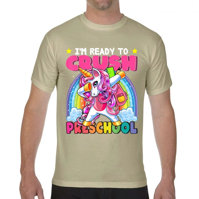 Crush Preschool Dabbing Unicorn Back To School Girl Gift Comfort Colors T-Shirt