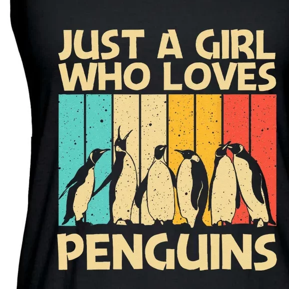 Cool Penguin Design For Mom Emperor Penguin Bird Lover Ladies Essential Flowy Tank