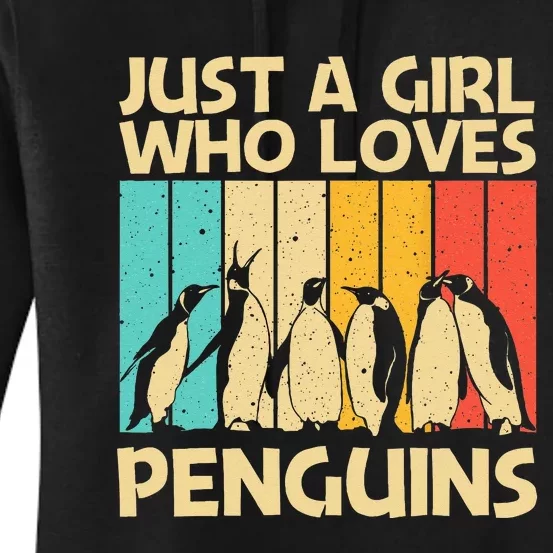 Cool Penguin Design For Mom Emperor Penguin Bird Lover Women's Pullover Hoodie