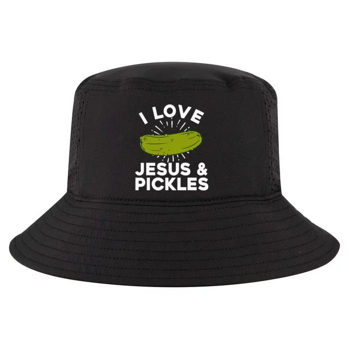 Cute Pickle Design For Women Jesus Pickle Lovers Cool Comfort Performance Bucket Hat