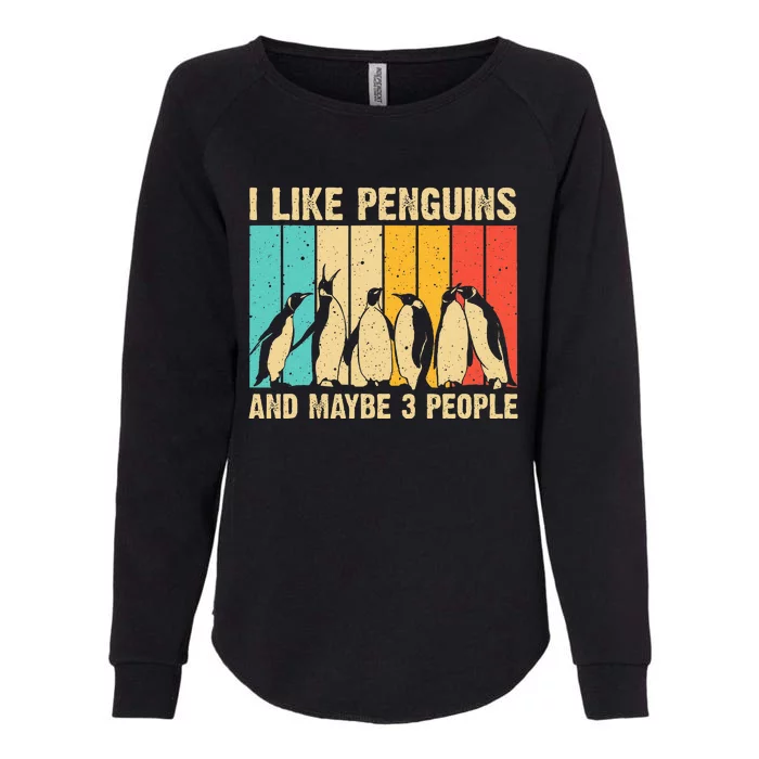 Cute Penguin Design Penguin Lover Womens California Wash Sweatshirt