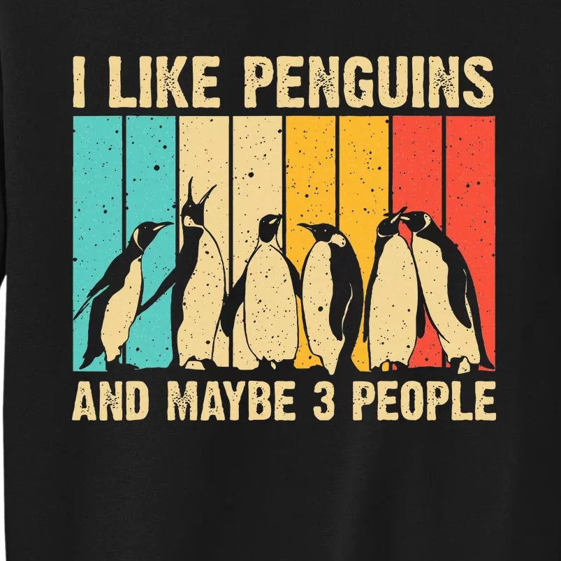 Cute Penguin Design Penguin Lover Tall Sweatshirt