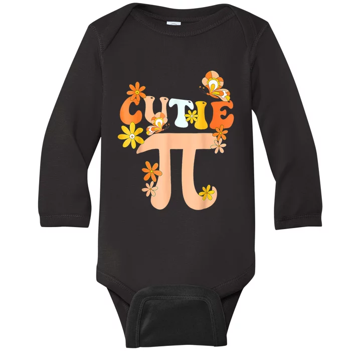 Cutie Pi Day Math Teacher Baby Long Sleeve Bodysuit