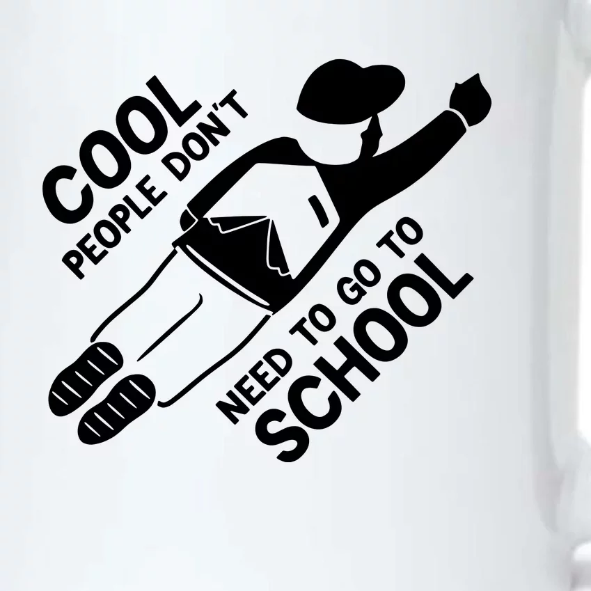 Cool People DonT Need To Go To School Black Color Changing Mug