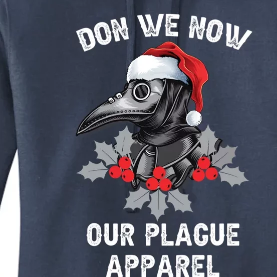 Christmas Plague Doctor Mask Don We Now Our Plague Gift Women's Pullover Hoodie