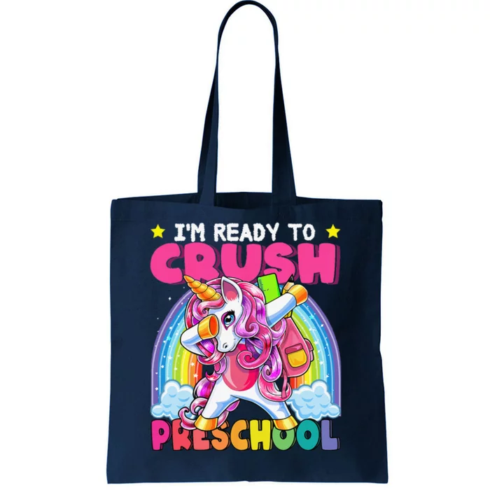 Crush Preschool Dabbing Unicorn Back To School Gift Tote Bag