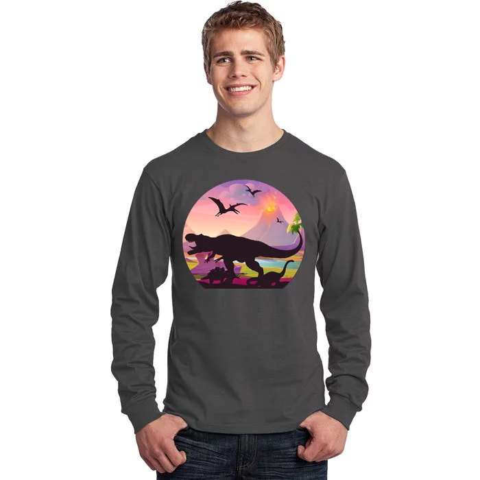 Cool Prehistoric Dinosaur Land Tall Long Sleeve T-Shirt