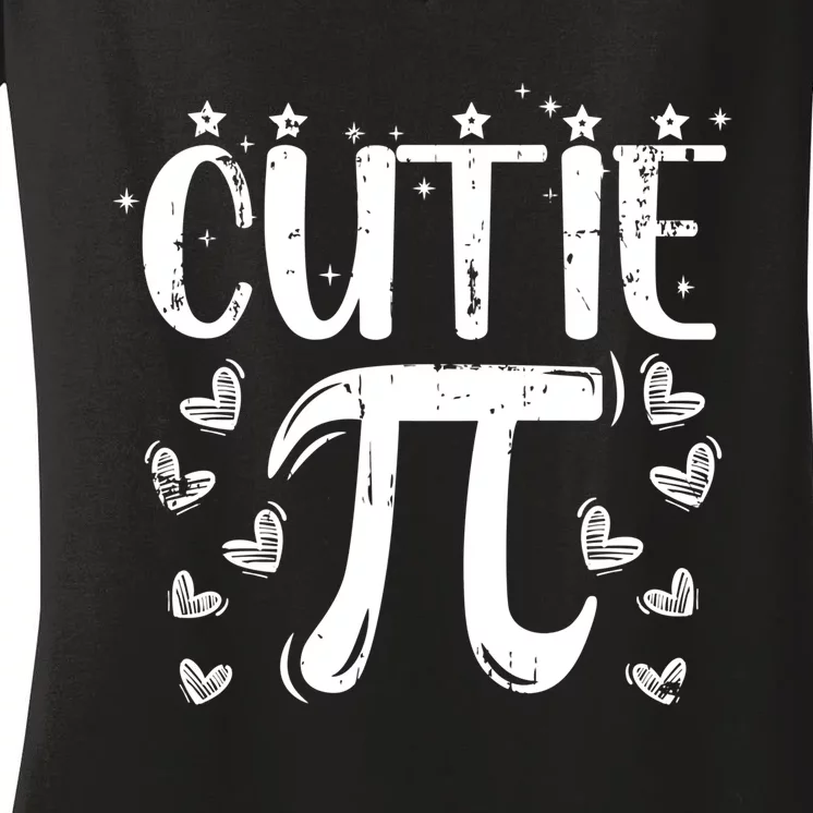 Cutie Pi Day Math Lover Gift Women's V-Neck T-Shirt