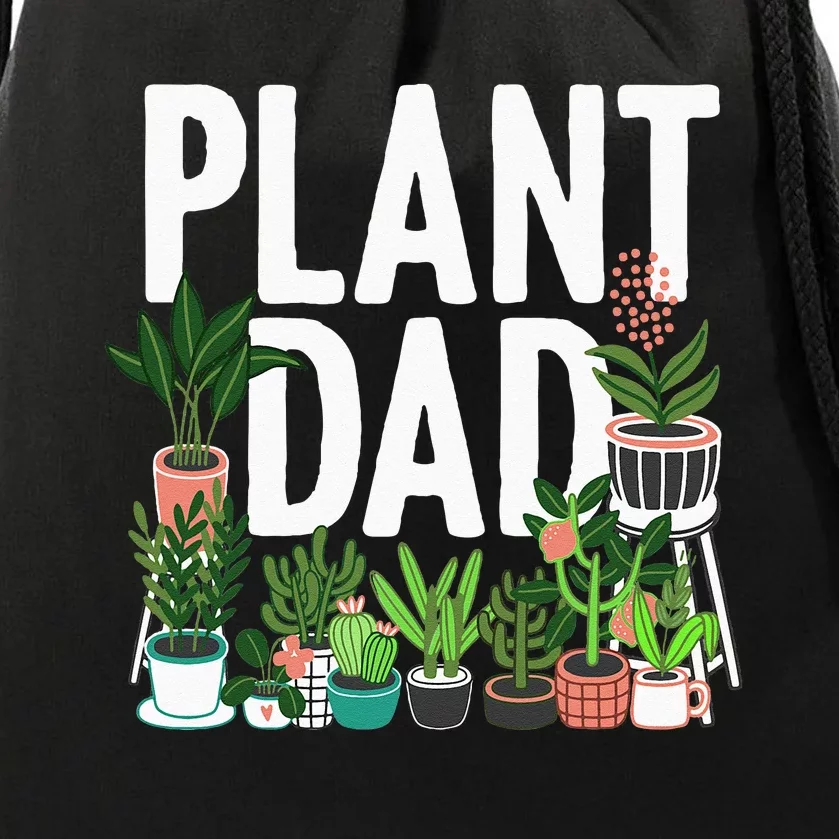 Cool Plant Design For Men Dad Gardener Garden Plant Lover Drawstring Bag