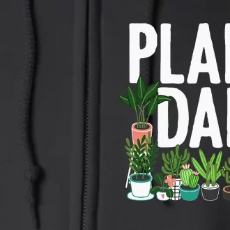 Cool Plant Design For Men Dad Gardener Garden Plant Lover Full Zip Hoodie