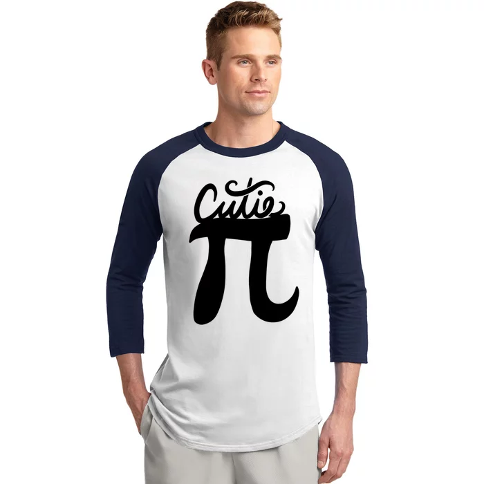 Cutie Pi Day Art Pi Symbol Cool Gift Baseball Sleeve Shirt