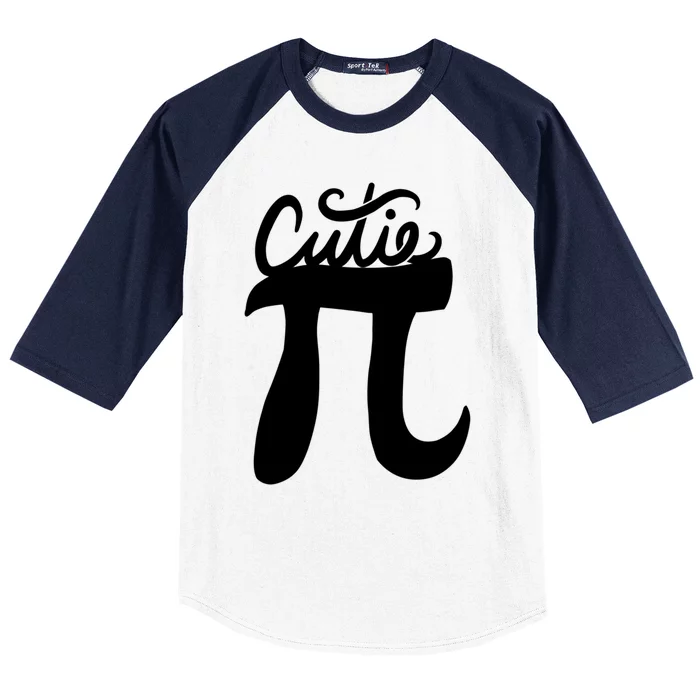 Cutie Pi Day Art Pi Symbol Cool Gift Baseball Sleeve Shirt