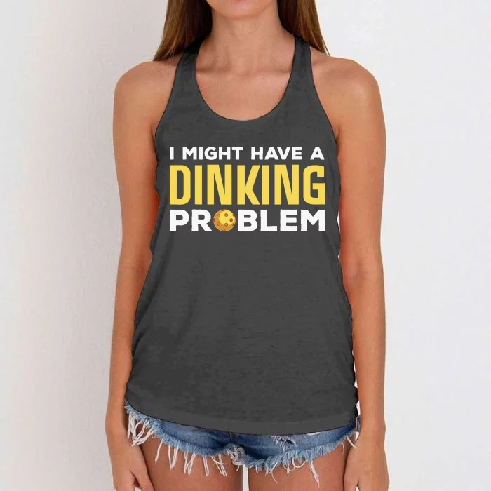 Cool Pickleball Design For Dink Pickleball Player Women's Knotted Racerback Tank