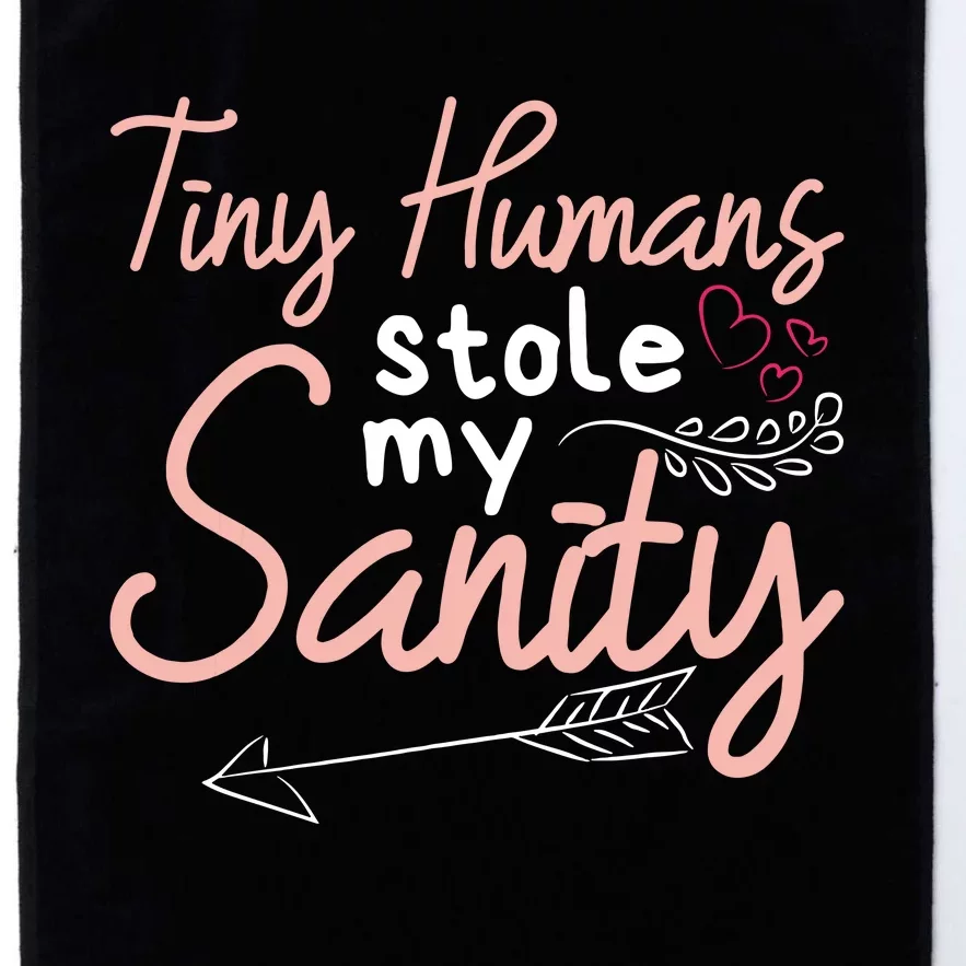 Childcare Provider Daycare Teacher Stole My Sanity Platinum Collection Golf Towel