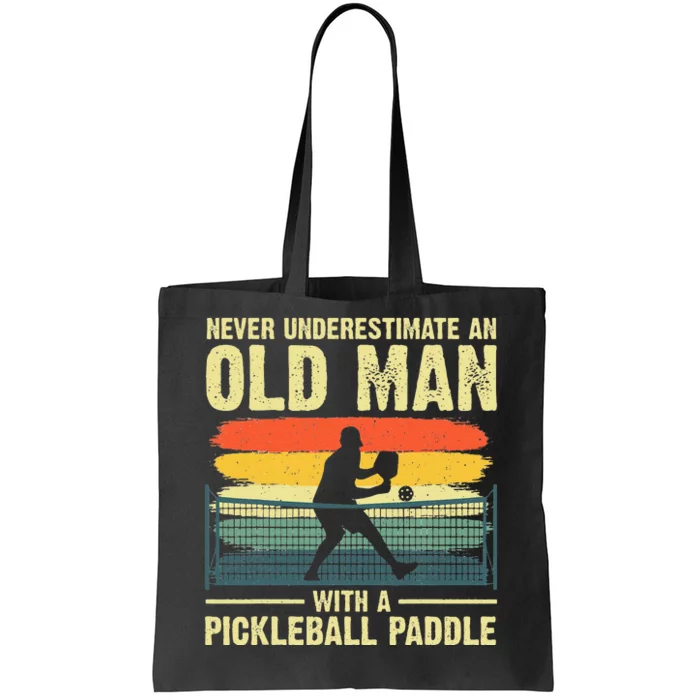 Cool Pickleball Design For Grandpa Pickleball Player Tote Bag