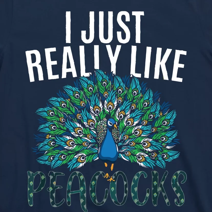 Cool Peacock Design For Men Women Bird Peacock Lovers T-Shirt