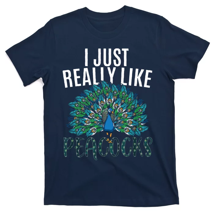 Cool Peacock Design For Men Women Bird Peacock Lovers T-Shirt