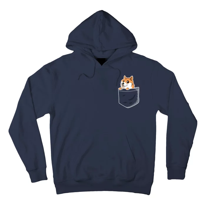 Cute Pocket Dog Design Hoodie