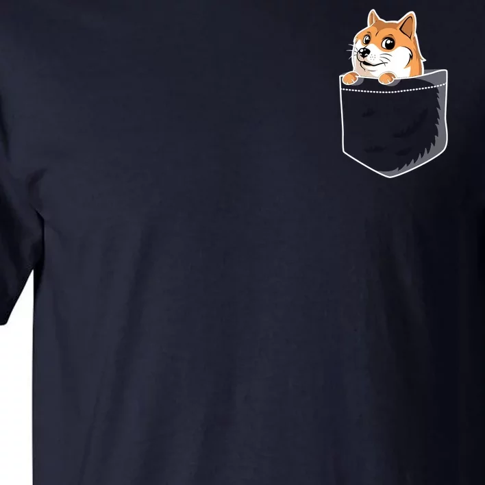 Cute Pocket Dog Design Tall T-Shirt