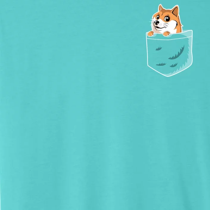 Cute Pocket Dog Design ChromaSoft Performance T-Shirt