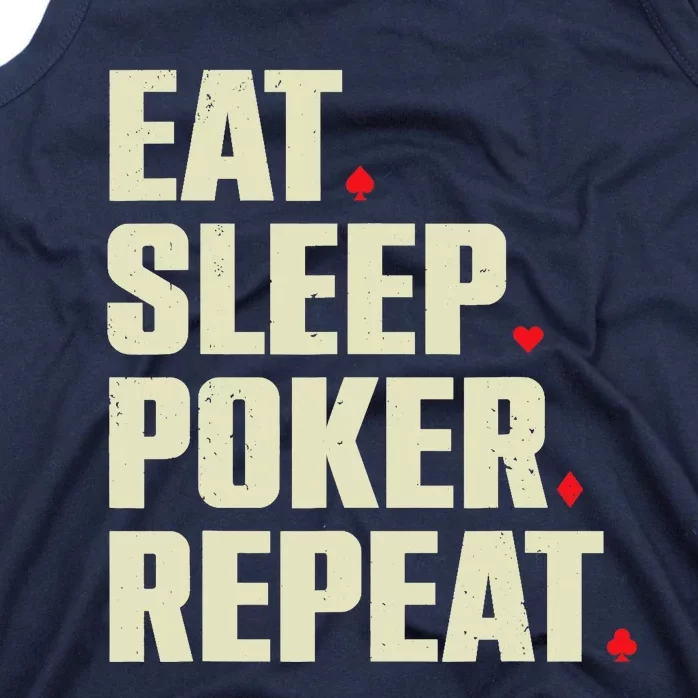 Cute Poker Design Casino Gambling Poker Player Tank Top