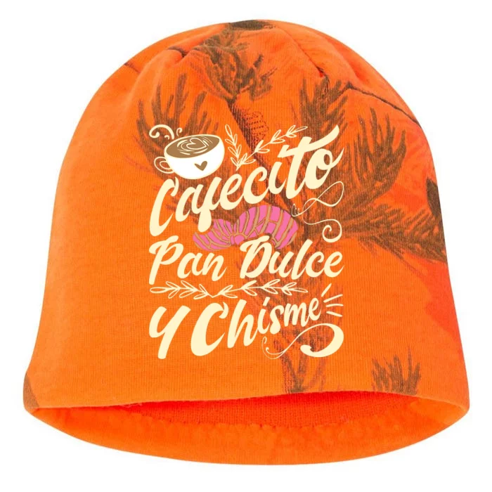 Cafecito Pan Dulce Y Chisme Funny Latina Hispanic Mexican Kati - Camo Knit Beanie