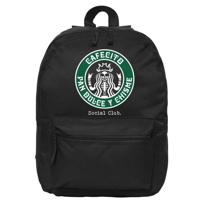 Cafecito Pan Dulce Y Chisme Mexicana Social Club 16 in Basic Backpack