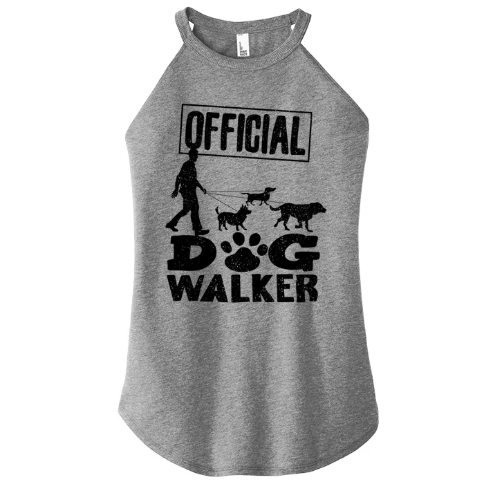 Cute Professional Dog Walker Funny Pet Lover Gift Funny Gift Women’s Perfect Tri Rocker Tank