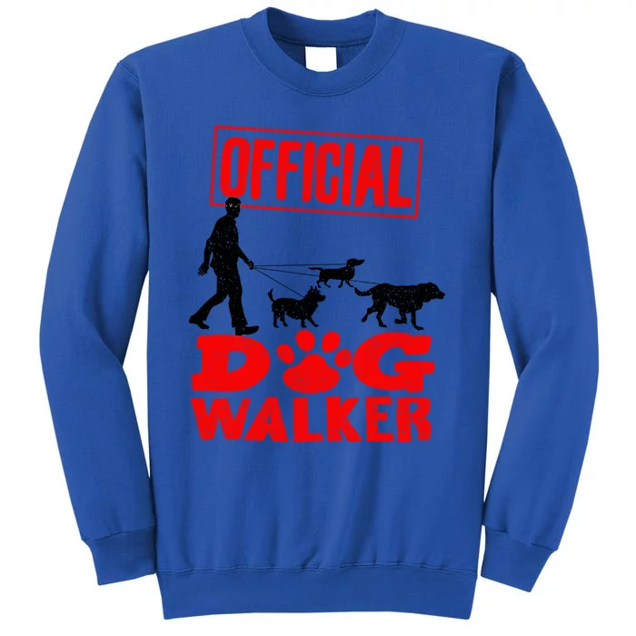 Cute Professional Dog Walker Funny Pet Lover Gift Sweatshirt