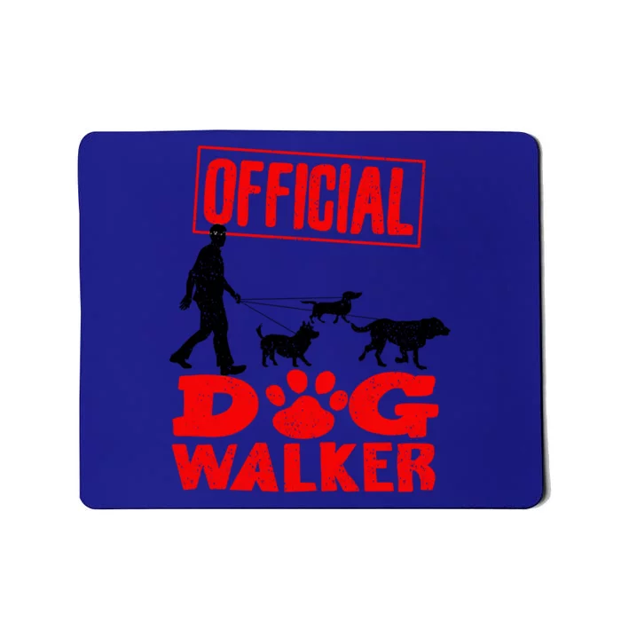 Cute Professional Dog Walker Funny Pet Lover Gift Mousepad