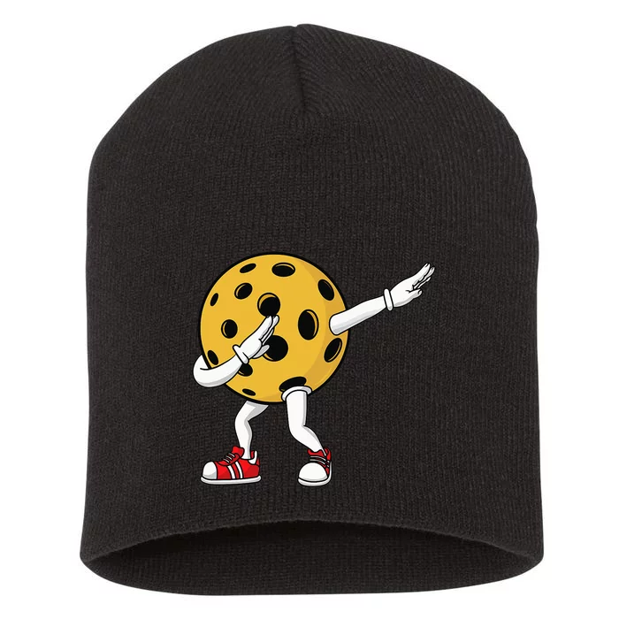 Cute Pickleball Design For  Dab Pickleball Player Short Acrylic Beanie