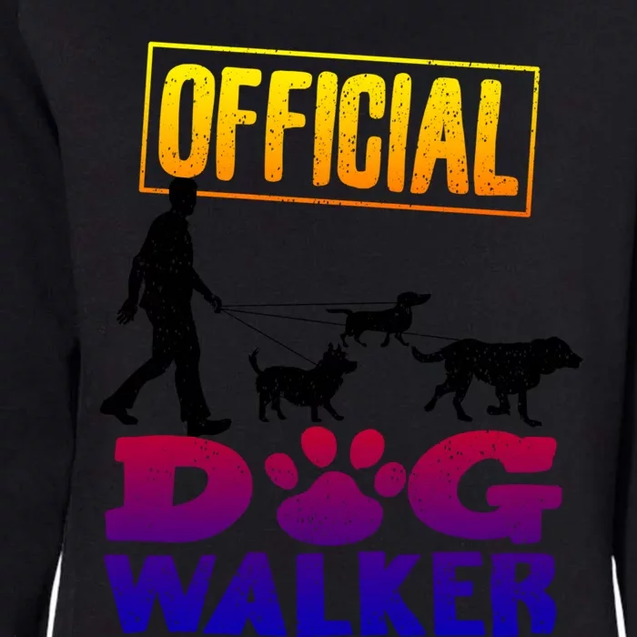 Cute Professional Dog Walker Funny Pet Lover Gift Womens California Wash Sweatshirt