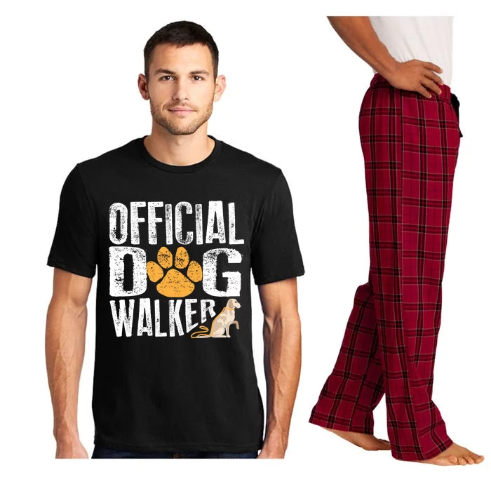 Cute Professional Dog Walker Funny Pet Lover Gift Cool Gift Pajama Set