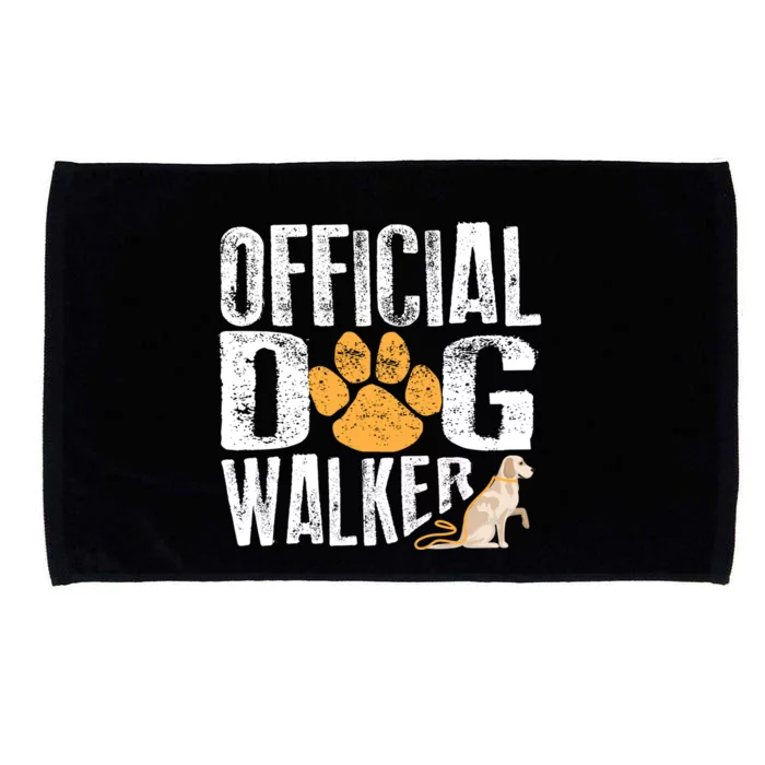 Cute Professional Dog Walker Funny Pet Lover Gift Cool Gift Microfiber Hand Towel