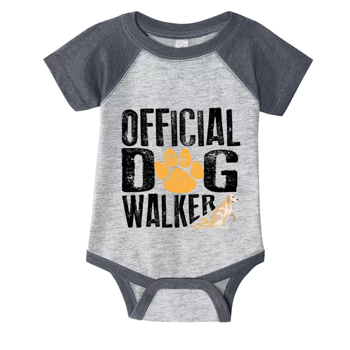 Cute Professional Dog Walker Funny Pet Lover Gift Funny Gift Infant Baby Jersey Bodysuit