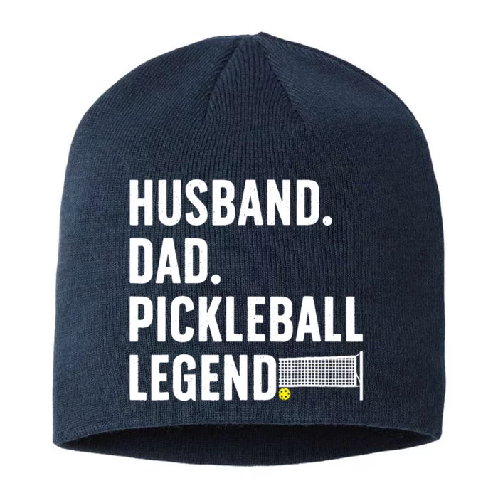 Cool Pickleball Design For Husband Dad  Pickleball Player 8 1/2in Sustainable Knit Beanie