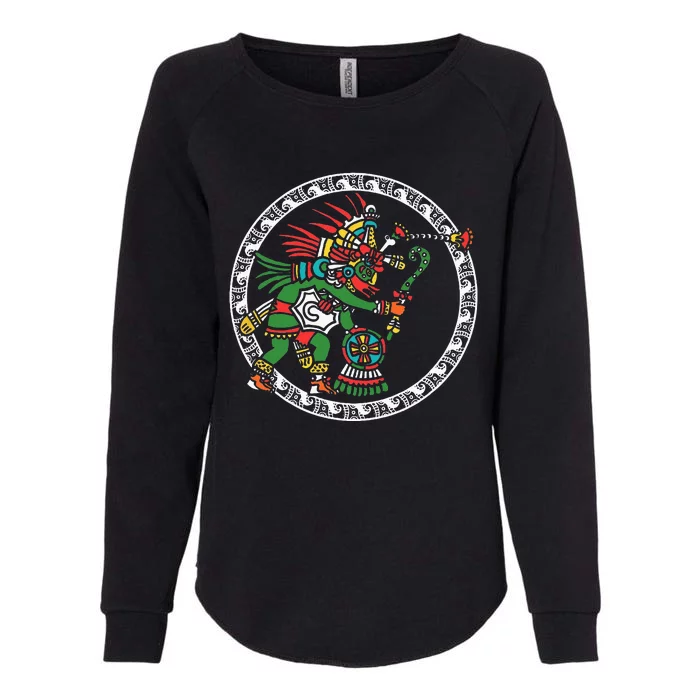 Civilization People Ethnic Aztec Symbol Art Ancient Gift Womens California Wash Sweatshirt