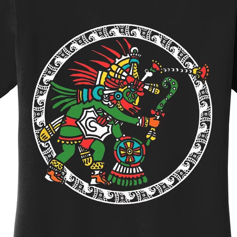 Civilization People Ethnic Aztec Symbol Art Ancient Gift Women's T-Shirt