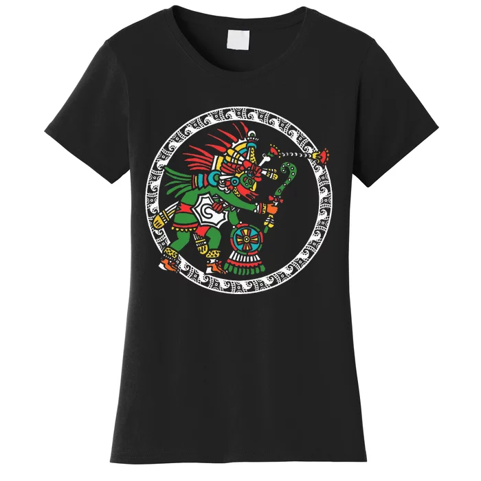 Civilization People Ethnic Aztec Symbol Art Ancient Gift Women's T-Shirt