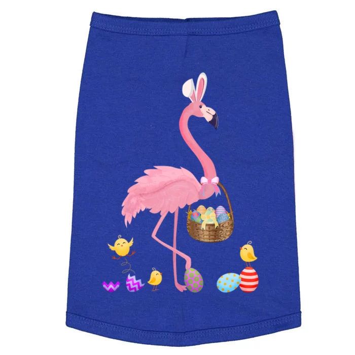 Cool Pretty Easter Gift Flamingo With Easter Basket Gift Doggie Tank