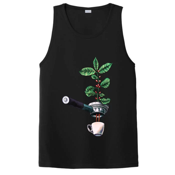 Coffee Plant Espresso Barista Performance Tank