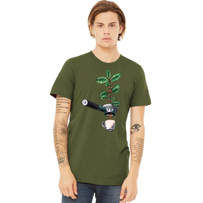 Coffee Plant Espresso Barista Premium T-Shirt