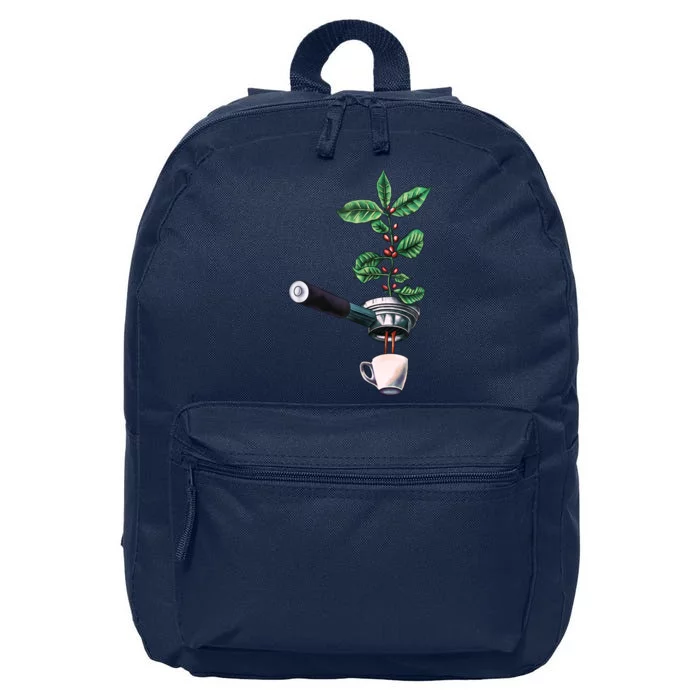 Coffee Plant Espresso Barista 16 in Basic Backpack